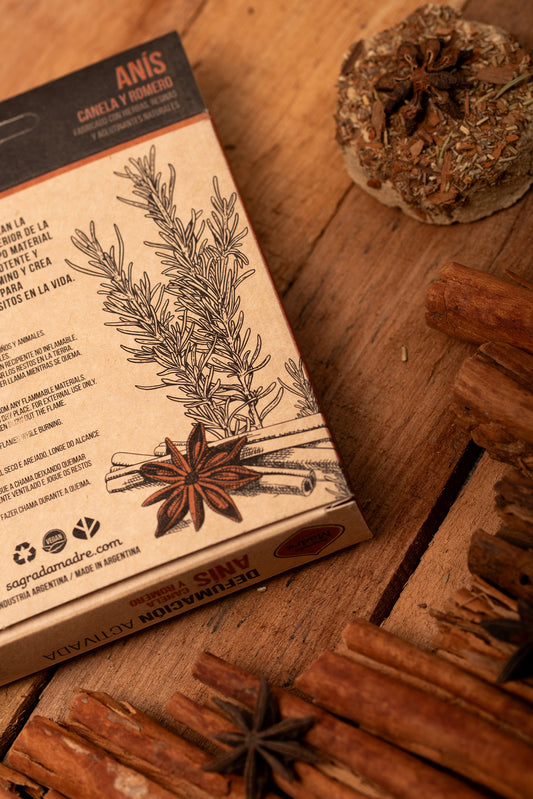 Charcoal Disks - Anise, Cinnamon, and Rosemary | Aromatic Herbal Blend