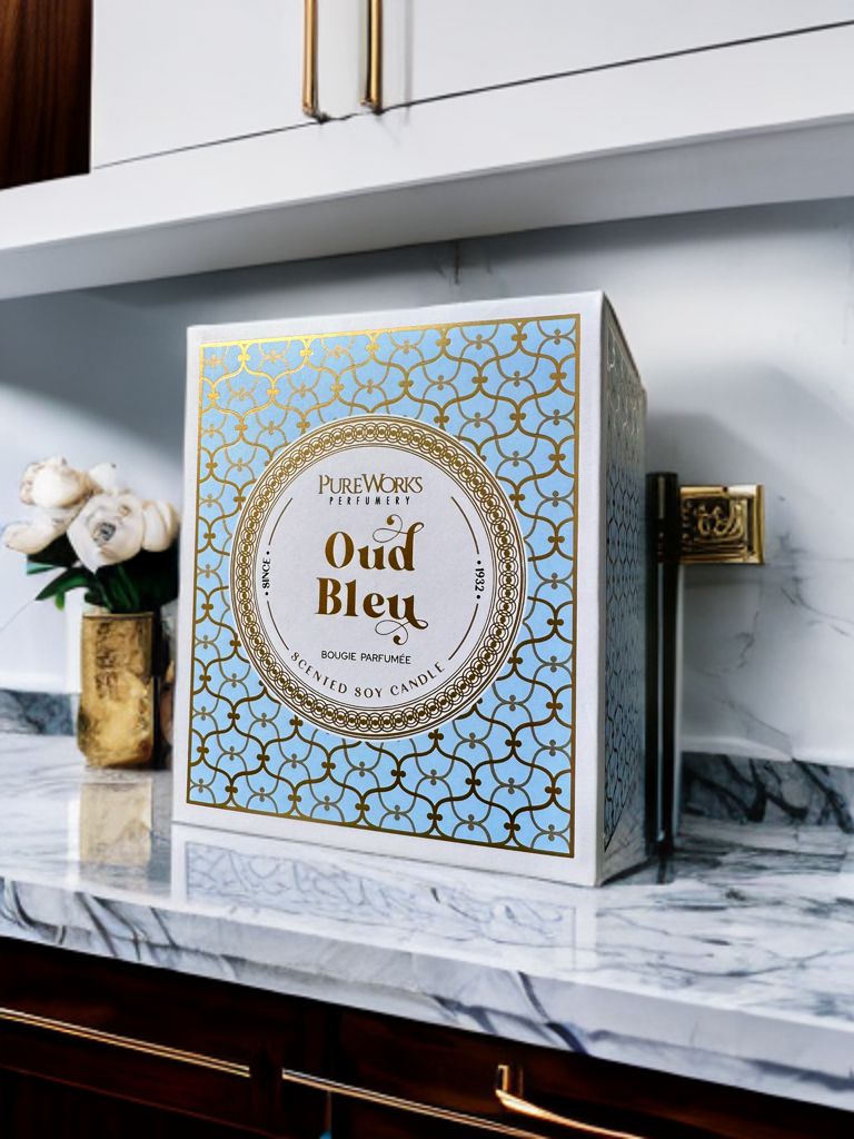 Pure Works Scented Candle - Oud Bleu | Smooth and Refreshing