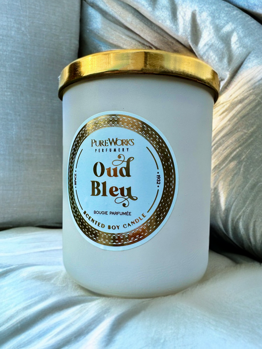 Pure Works Scented Candle - Oud Bleu | Smooth and Refreshing