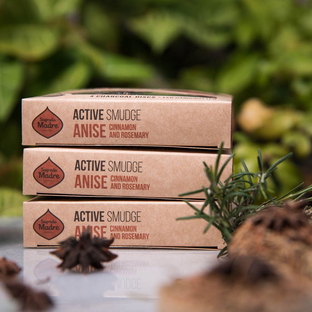 Charcoal Disks - Anise, Cinnamon, and Rosemary | Aromatic Herbal Blend