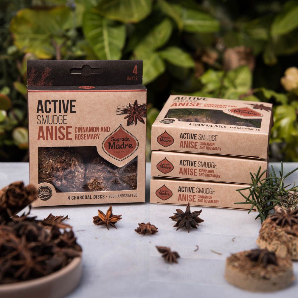 Charcoal Disks - Anise, Cinnamon, and Rosemary | Aromatic Herbal Blend