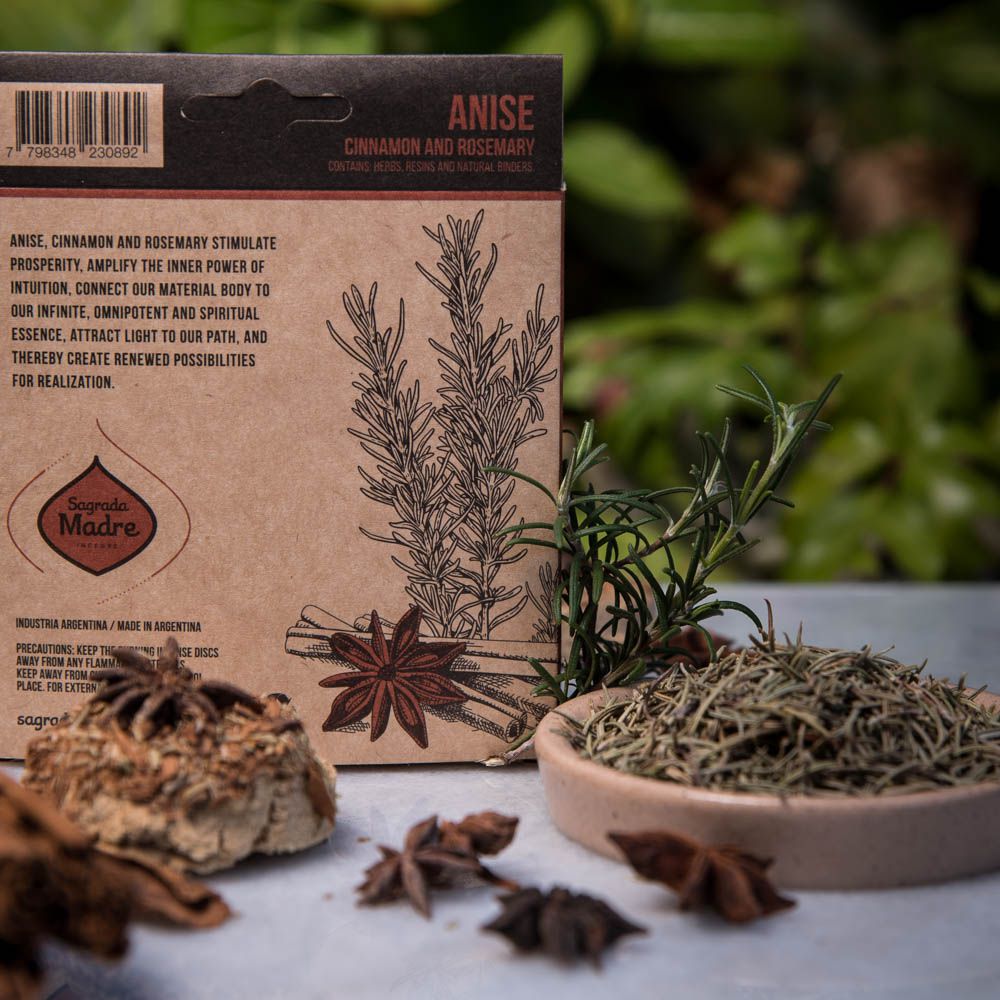 Charcoal Disks - Anise, Cinnamon, and Rosemary | Aromatic Herbal Blend