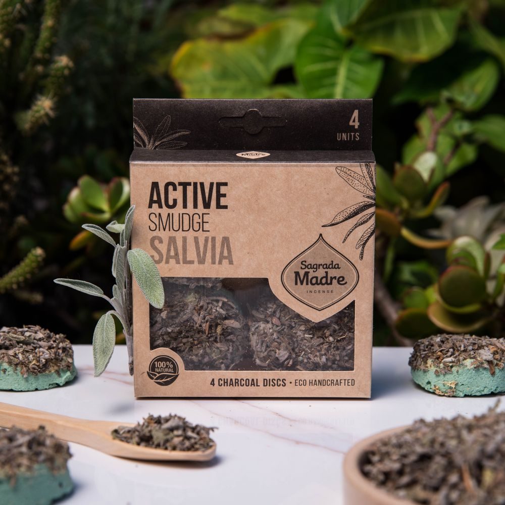 Charcoal Disks - White Sage | Traditional Herbal Purification
