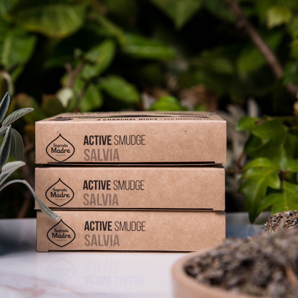 Charcoal Disks - White Sage | Traditional Herbal Purification