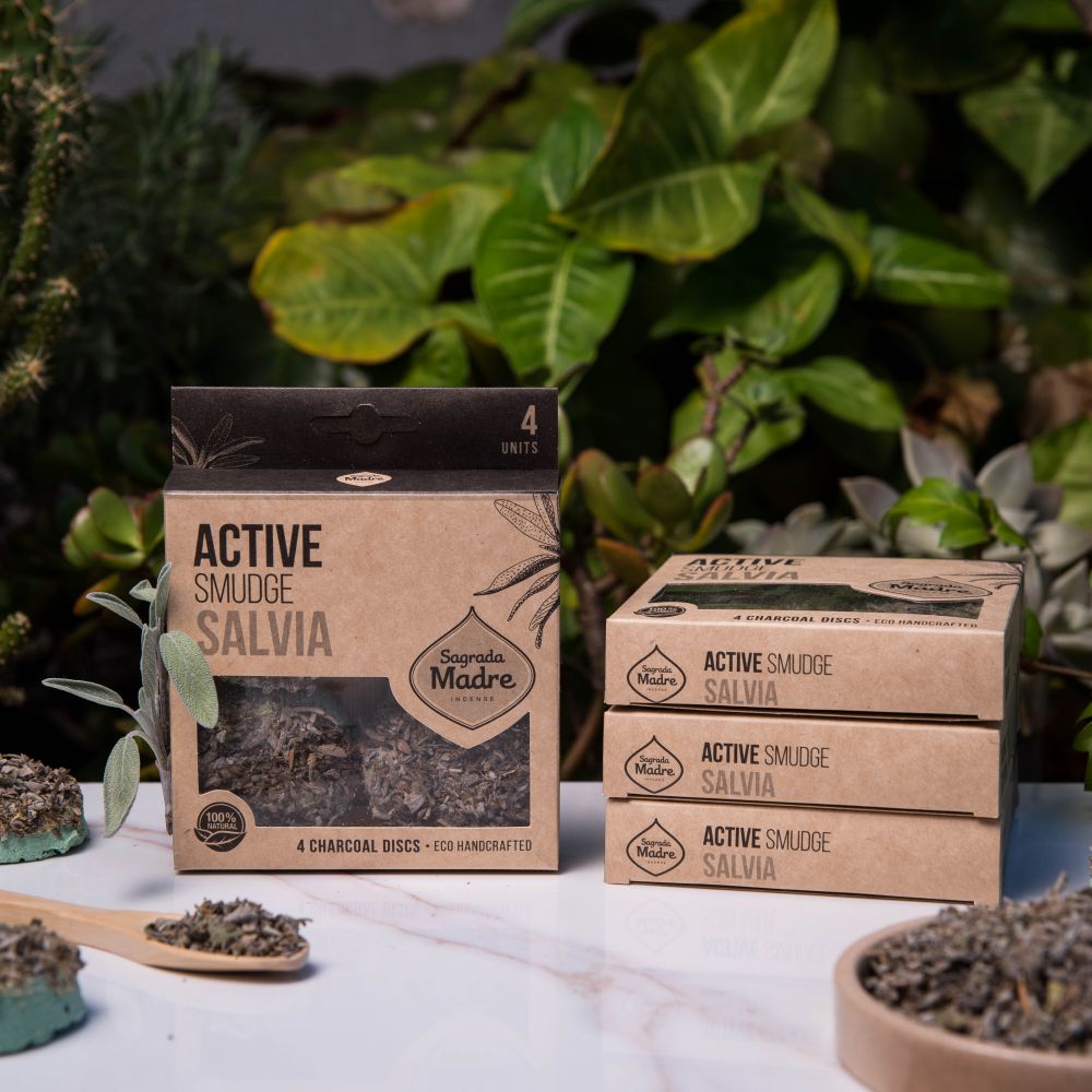 Charcoal Disks - White Sage | Traditional Herbal Purification