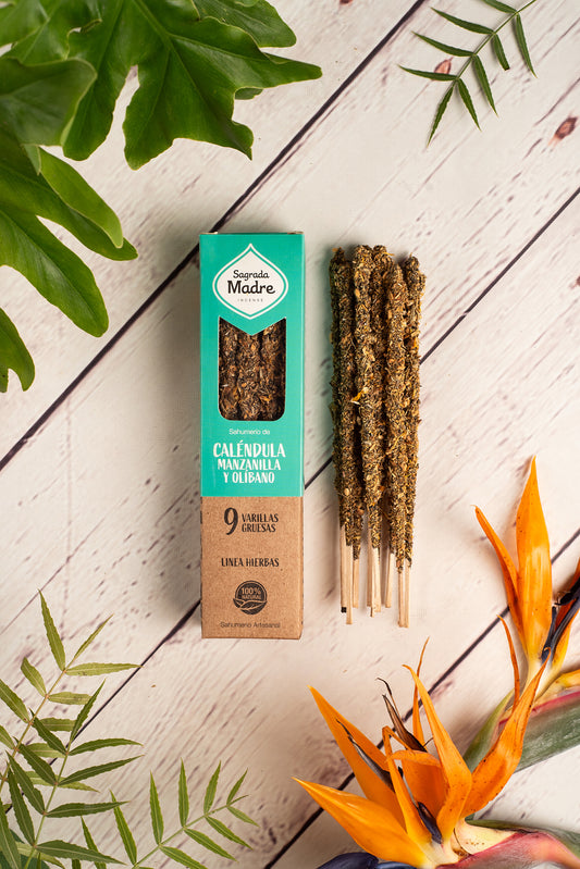 Herb Incense - Calendula Chamomile & Olibanum | Calming