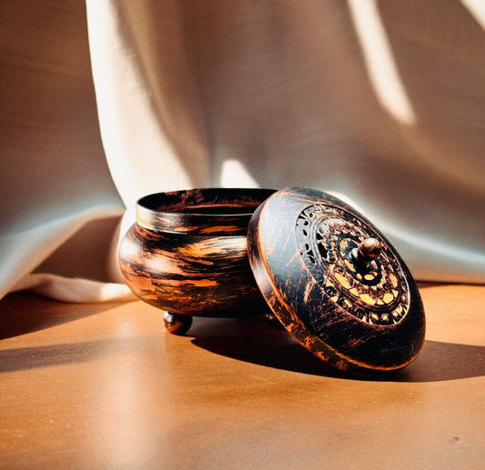 Classic Brass Incense Burner with Lid