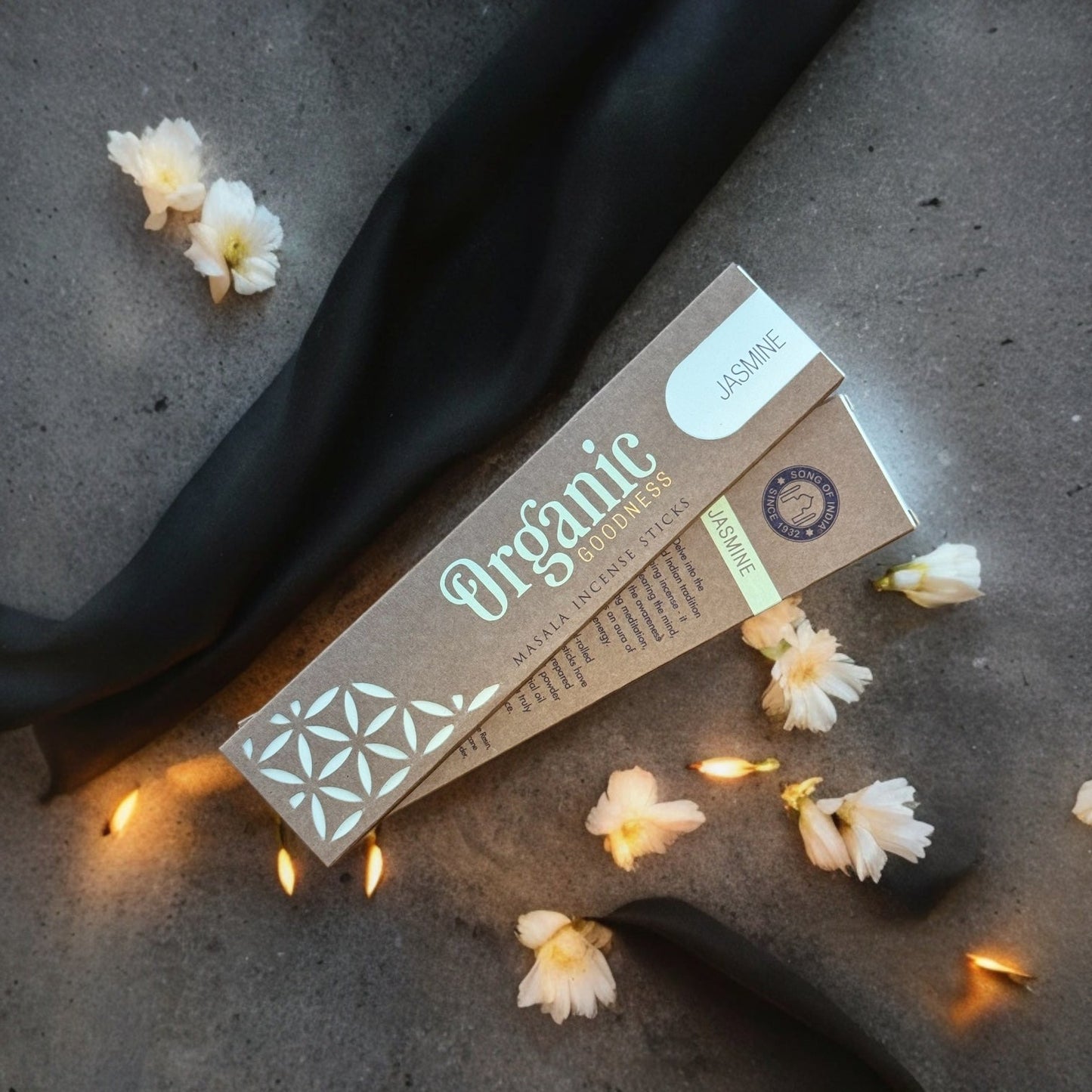 Organic Jasmine Incense Sticks | Handcrafted Scent for Relaxation & Mood Enhancement