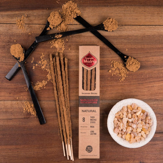 Natural Incense - Sandalwood Olibanum | Warm & Woody Scent