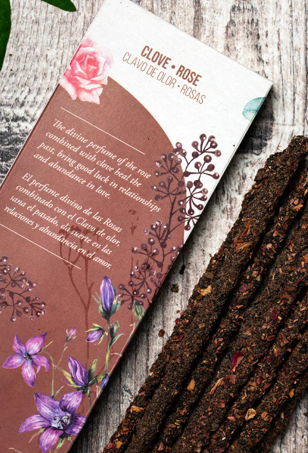 Organic Clove & Rose Incense | Botanical Blend