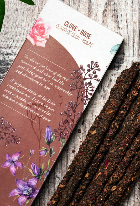 Organic Clove & Rose Incense | Botanical Blend