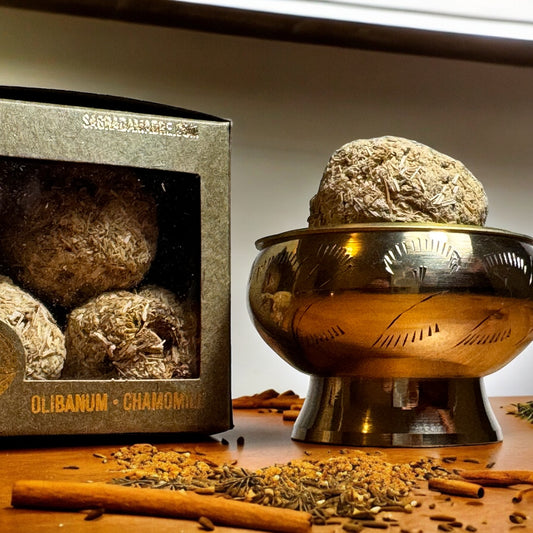 Compact Brass Incense Burner