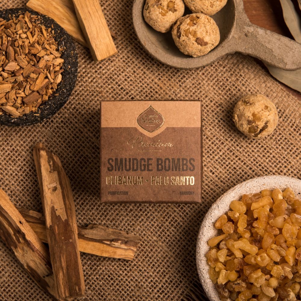 Smudge Bomb Premium - Olibanum & Palo Santo | Spiritual & Cleansing