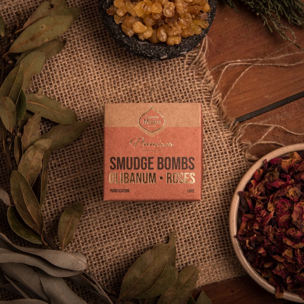 Smudge Bomb Premium - Frankincense & Rose | Romantic & Sacred