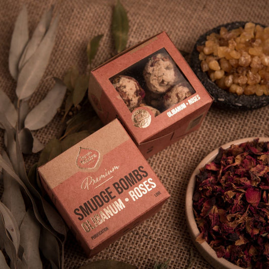 Smudge Bomb Premium - Frankincense & Rose | Romantic & Sacred