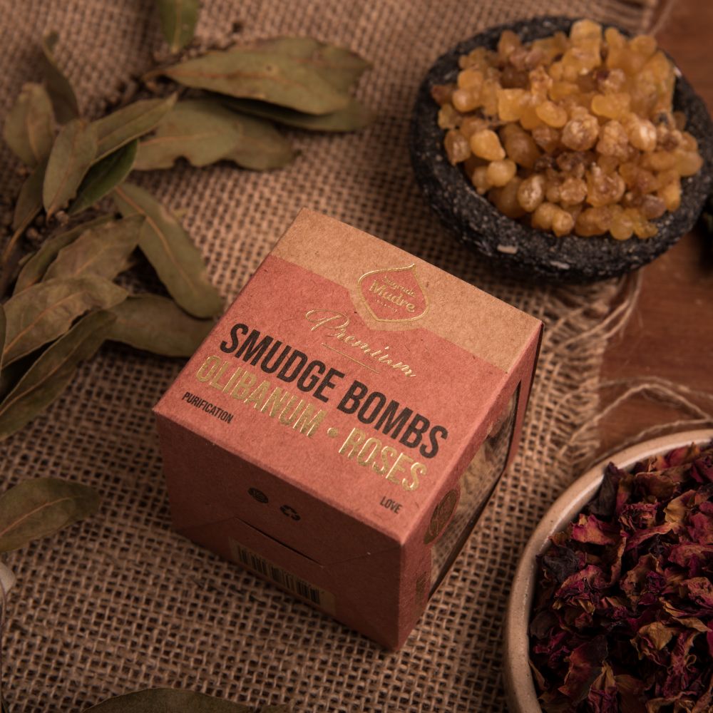 Smudge Bomb Premium - Frankincense & Rose | Romantic & Sacred
