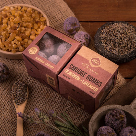Smudge Bomb Premium - Frankincense & Lavender | Calming & Sacred