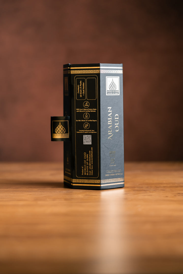 World of Oud - Blends Of Dubai | 50 Extra Strong Incense Sticks with Ceramic Holder