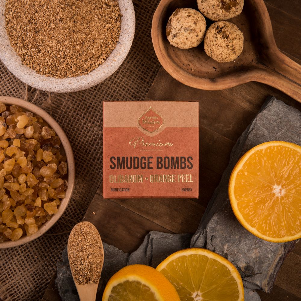 Smudge Bomb Premium - Olibanum & Orange Peel | Fresh & Invigorating