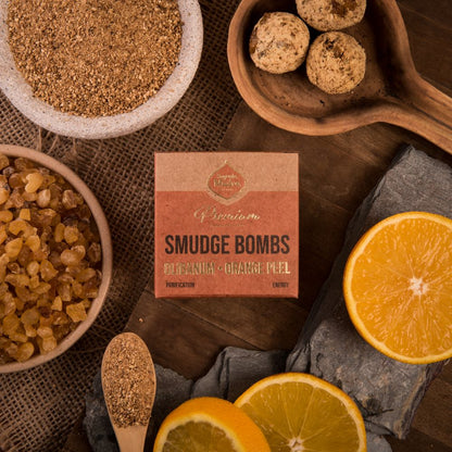 Smudge Bomb Premium - Olibanum & Orange Peel | Fresh & Invigorating