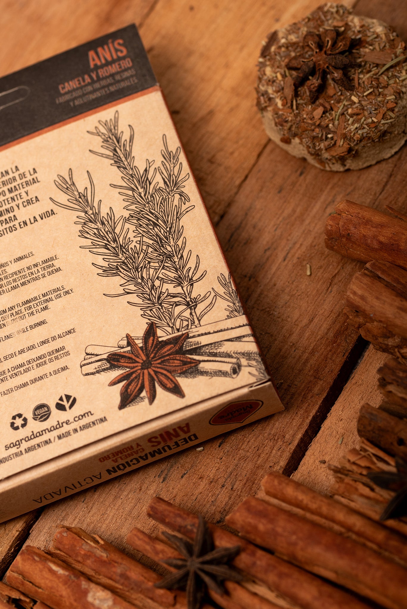 Charcoal Disks - Anise, Cinnamon, and Rosemary | Aromatic Herbal Blend