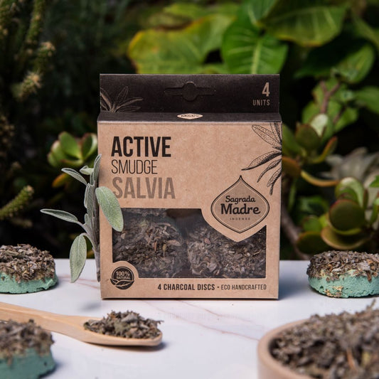 Charcoal Disks - White Sage  | Traditional Herbal Purification