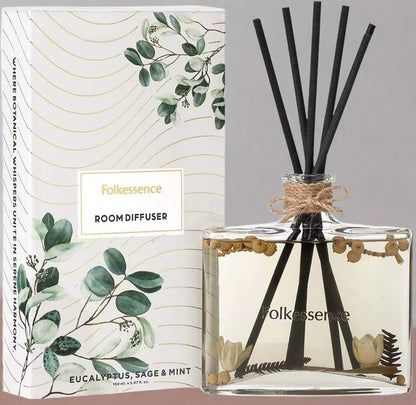 Folkessence Fragrance Diffuser - Eucalyptus, Sage & Mint | Refreshing