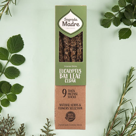 Herb Incense - Eucalyptus, Bay Leaf & Cedar | Fresh & Earthy Scent