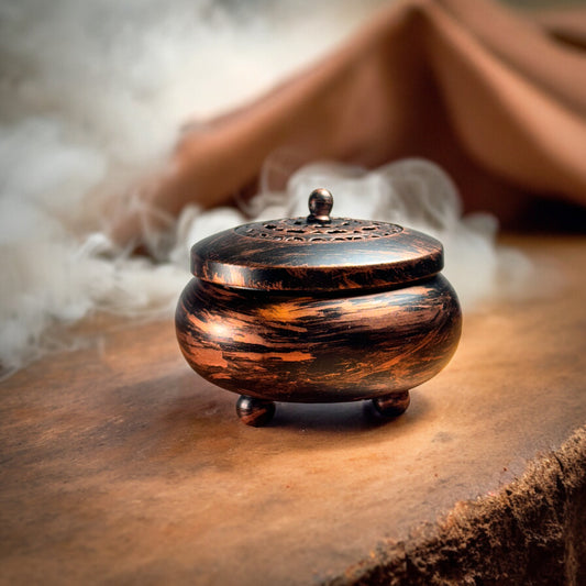 Classic Brass Incense Burner with Lid