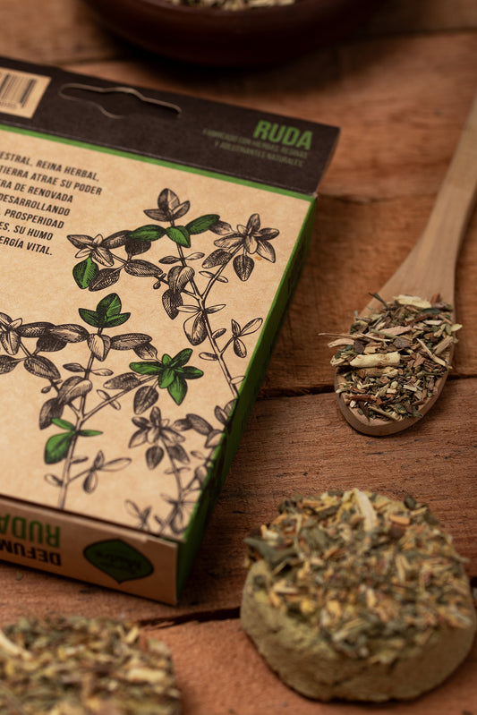 Charcoal Disks - Rue  | Traditional Herbal Purification