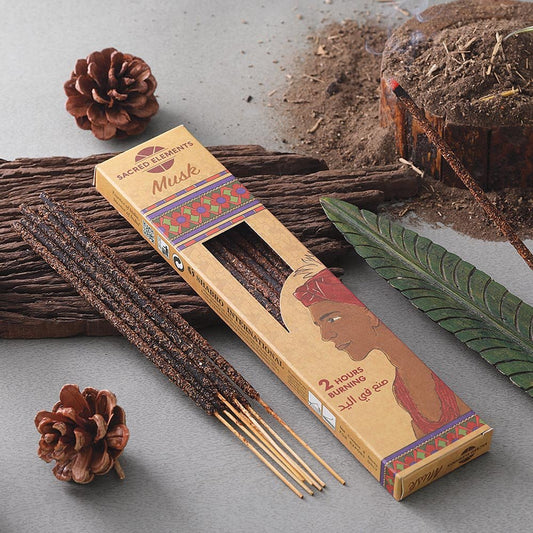 Sacred Elements Incense - Artisanal Musk Organic | Deep & Earthy Aroma