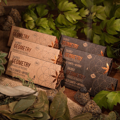 Sacred Geometry Incense - Palo Santo & Myrrh | Spiritual & Cleansing
