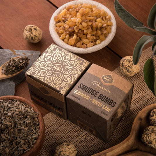Smudge Bomb Premium - Frankincense & White Sage  | Purification & Protection