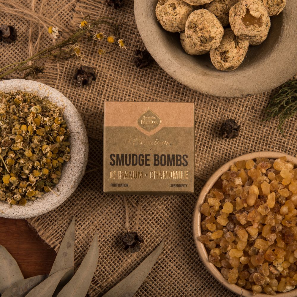 Smudge Bomb Premium - Frankincense & Chamomile  | Calming & Sacred