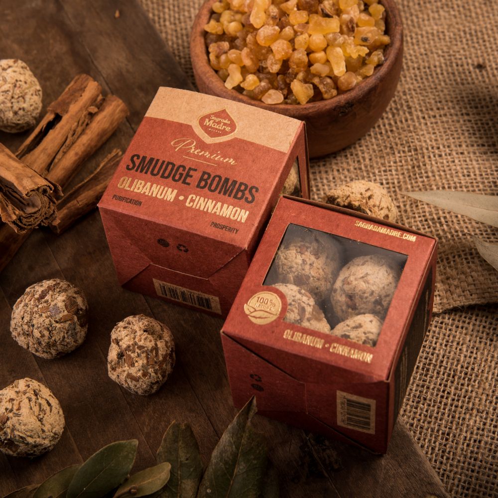 Smudge Bomb Premium - Frankincense & Cinnamon  | Warm & Sacred